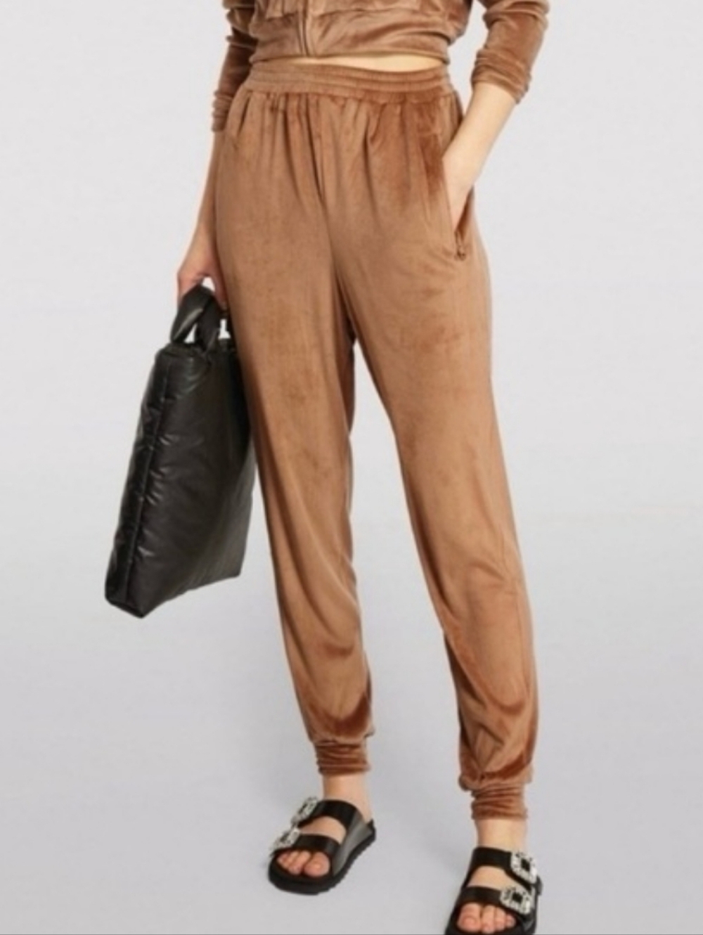 SKIMS Velour Joggers in Copper